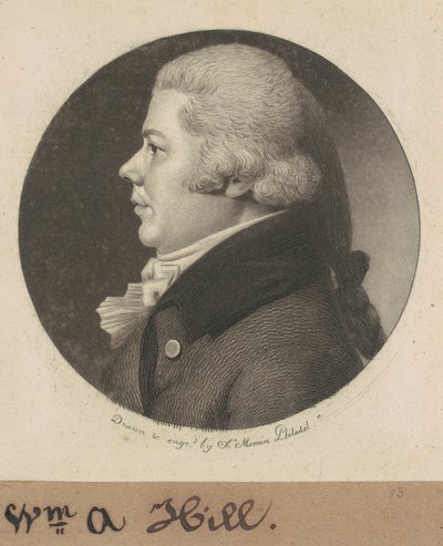 William Henry Hill door Charles B. J. Févret de Saint Mémin
