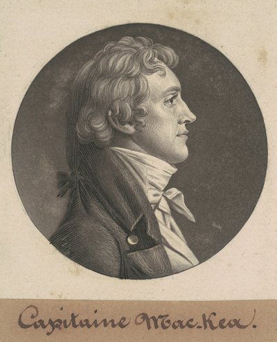 William MacRea door Charles B. J. Févret de Saint Mémin