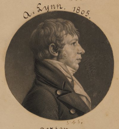 Adam Lynn door Charles Balthazar Julien Févret de Saint-Mémin
