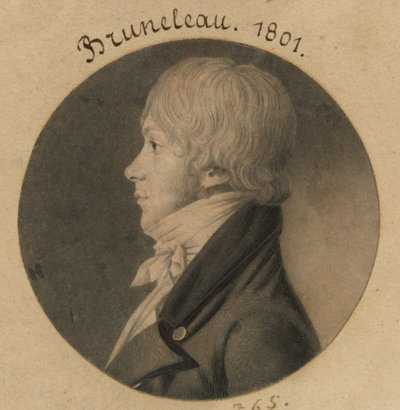 Bruneleau door Charles Balthazar Julien Févret de Saint-Mémin
