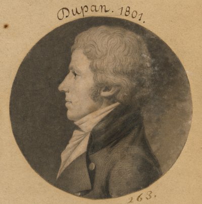 Dupan door Charles Balthazar Julien Févret de Saint-Mémin