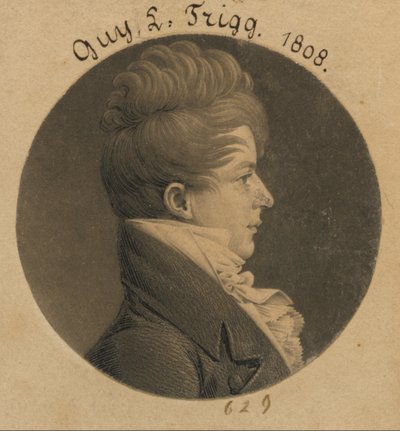 Guy L. Trigg door Charles Balthazar Julien Févret de Saint-Mémin