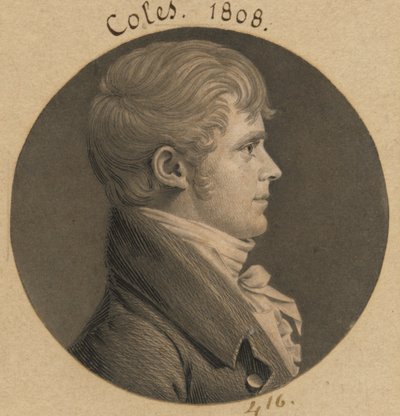 Isaac A. Coles door Charles Balthazar Julien Févret de Saint-Mémin