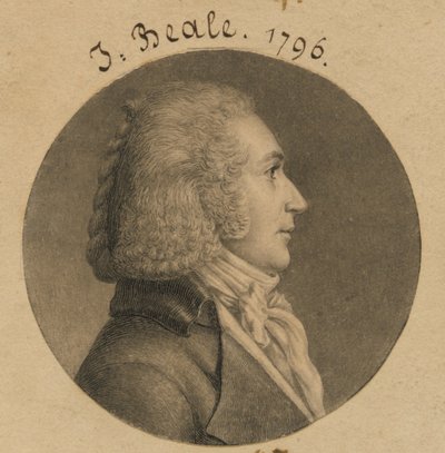 J. Beale door Charles Balthazar Julien Févret de Saint-Mémin