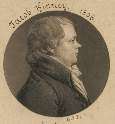 Jacob Kinney door Charles Balthazar Julien Févret de Saint-Mémin