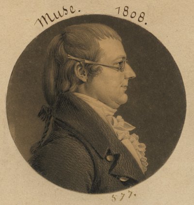 Lawrence Muse door Charles Balthazar Julien Févret de Saint-Mémin