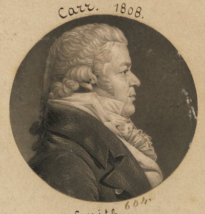 Peter Carr door Charles Balthazar Julien Févret de Saint-Mémin