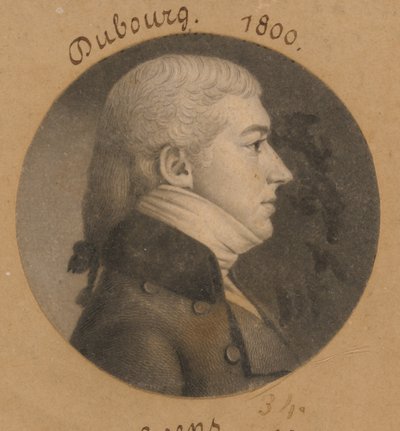 Pierre Francois DuBourg door Charles Balthazar Julien Févret de Saint-Mémin