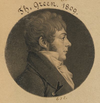 Thomas Green door Charles Balthazar Julien Févret de Saint-Mémin
