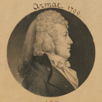 Thomas Wright Armat door Charles Balthazar Julien Févret de Saint-Mémin