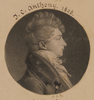 Ongeïdentificeerde man door Charles Balthazar Julien Févret de Saint-Mémin