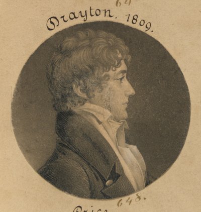 William Drayton door Charles Balthazar Julien Févret de Saint-Mémin