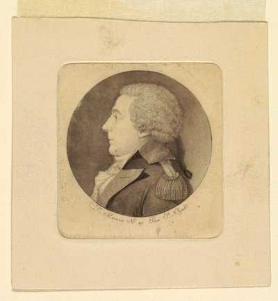 Portret van een Jonge Man door Charles Balthazar Julien Févret de Saint Mémin