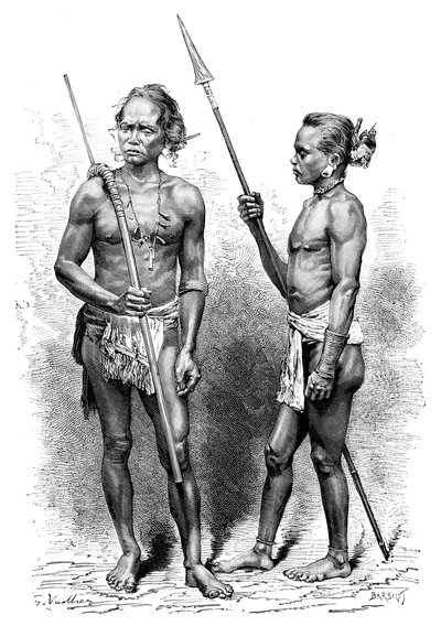 Moi volk, Indonesië, 1895 door Charles Barbant