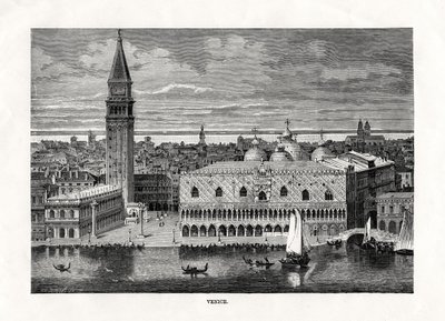 Venetië, Italië, 1879 door Charles Barbant