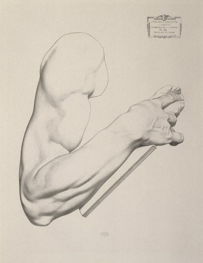 Impressie op grijs papier, 1868 door Charles Bargue