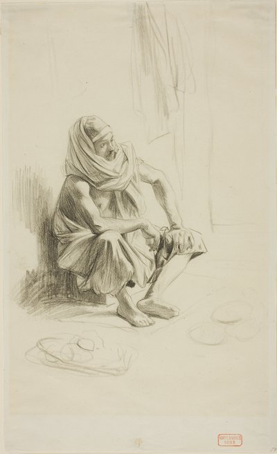Zittende Arabier door Charles Bargue