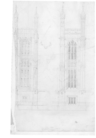 Tekening voor het Parlement, ca. 1836-40 door Charles Barry