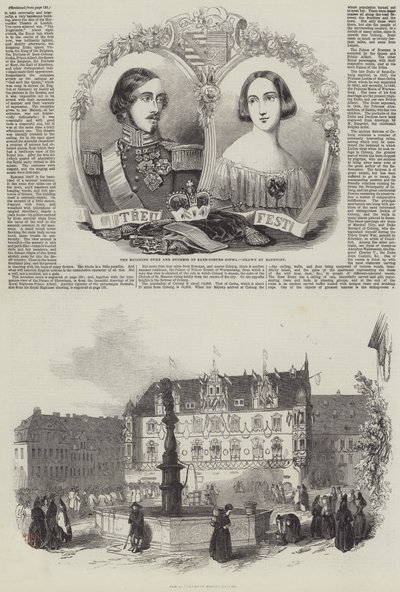 Hare Majesteits bezoek aan Duitsland door Charles Baugniet