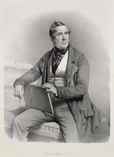 Portret van David Roberts, frontispice van Volume I van 