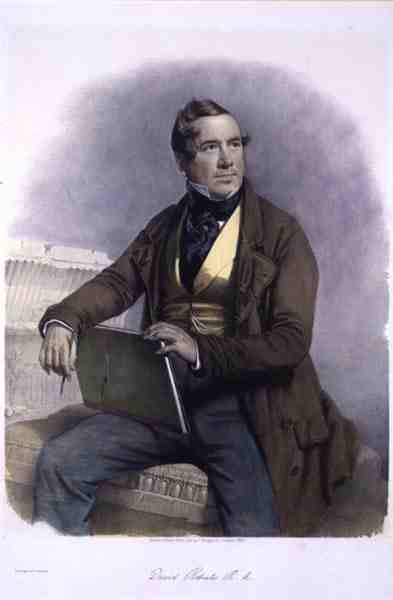 Portret van David Roberts R.A door Charles Baugniet