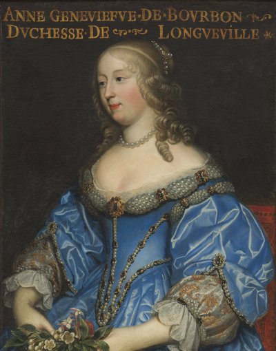 Anne-Geneviève de Bourbon-Condé 1619-1679, hertogin van Longueville, midden 17e eeuw door Charles Beaubrun