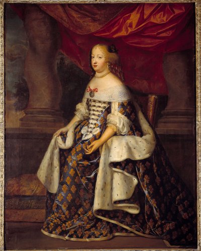 Portret van Marie Thérèse van Oostenrijk, koningin van Frankrijk door Charles Beaubrun
