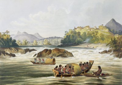 Braziliaans fort St. Gabriel aan de Rio Negro, uit 