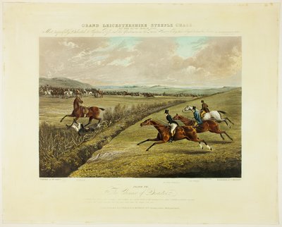 Climax van rampspoed, van Grand Leicestershire Steeplechase door Charles Bentley