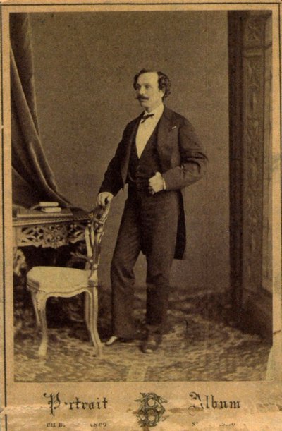 Marius Petipa, Russische balletdanser en choreograaf, ca. 1855 door Charles Bergamasco
