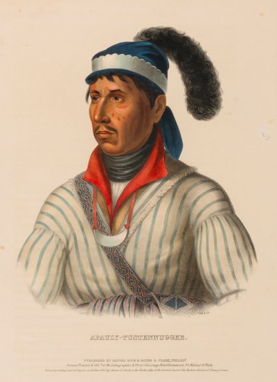APAULY-TUSTENNUGGEE., uit Geschiedenis van de Indianenstammen van Noord-Amerika door Charles Bird King
