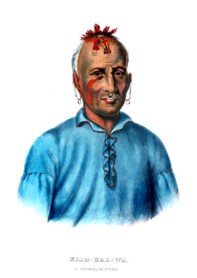 Kishkalwa, een Shawnee-hoofdman door Charles Bird King