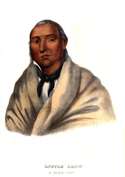Little Crow, een Sioux-hoofdman door Charles Bird King
