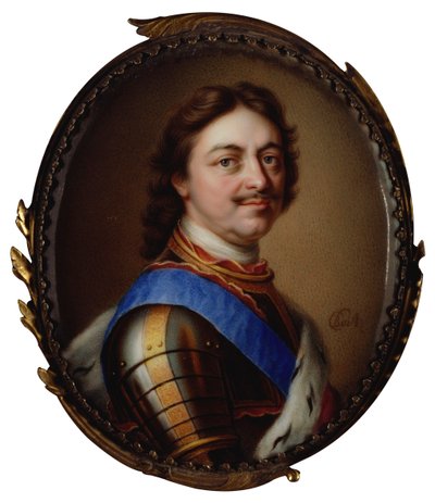 Portret van keizer Peter I de Grote, 1717 door Charles Boit