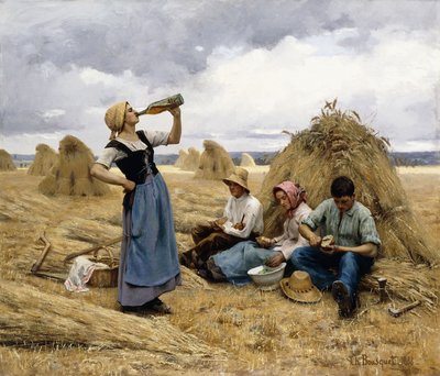 De Lunch van de Oogsters door Charles Bousquet