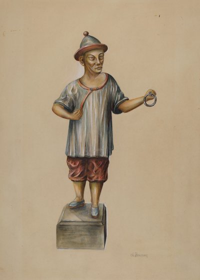 Paalklem door Charles Bowman