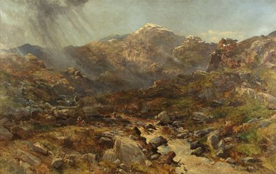 Het hoofd van Nant Francon, Capel Curig, Noord-Wales door Charles Branwhite