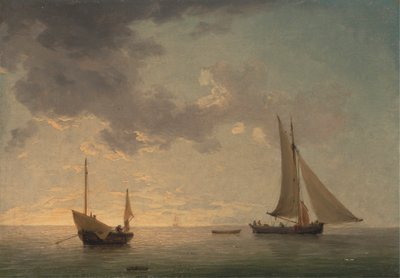 Een Lugger en een Smak in Lichte Wind door Charles Brooking