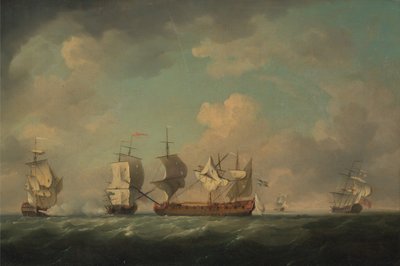 Verovering van de Franse Schat Schepen Marquis d