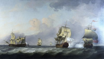 De verovering van de Franse koopvaardijschepen 