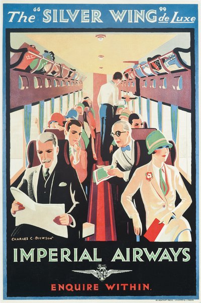 Poster ter promotie van Imperial Airways door Charles C. Dickson