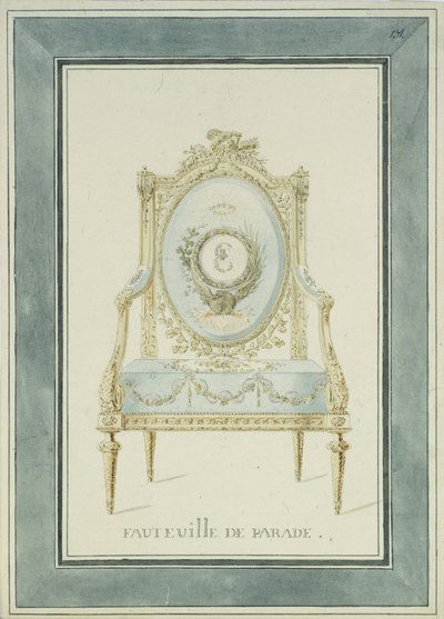 Troondesign voor het Catharinapaleis in Tsarskoye Selo, 1780s door Charles Cameron