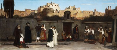 Romeinse straatscène, 1872 door Charles Caryl Coleman