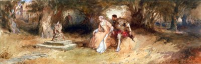 Landschap met Figuren, 1885 door Charles Cattermole