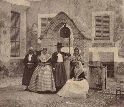 Balearen, Dorpsbewoners van Palma en hun omgeving, 1860 door Charles Clifford