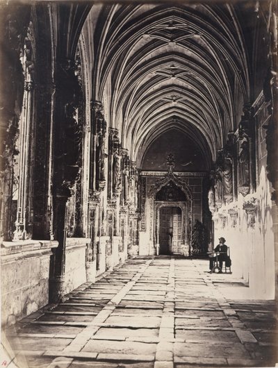 Kloosters van de kerk van Sint Jan van de Koningen, Toledo, Spanje, ca. 1858 door Charles Clifford