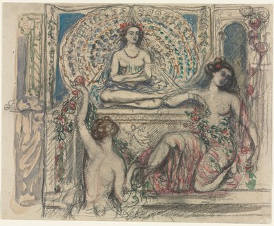 De troon van de pauw door Charles Edward Conder