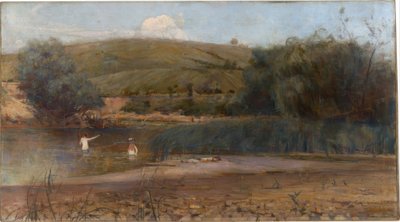 De Yarra, Heidelberg door Charles Edward Conder
