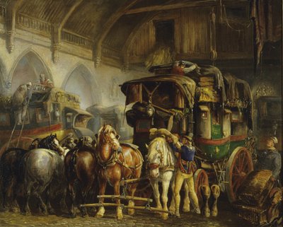 Een Parijse diligence door Charles Cooper Henderson