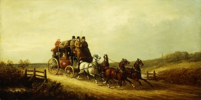 De Londense naar Brighton Royal Mail op de open weg door Charles Cooper Henderson